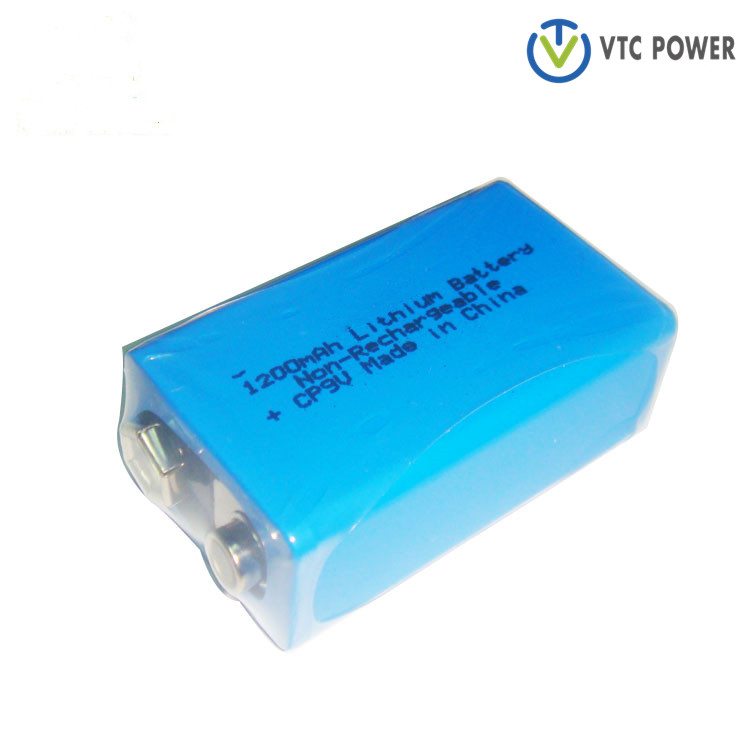 CP9V litiumparisto 9v 1200mah energiamittarille, yleismittarille, vesimittarille, kaasumittarille