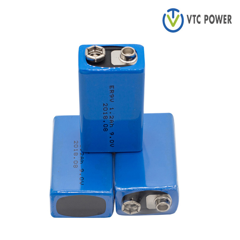ER9V litiumparisto 9v 1200mah savunilmaisimelle, savunilmaisimelle, palovaroittimelle